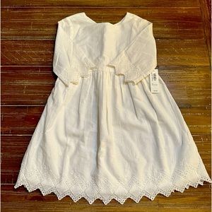 Girls Old Navy white dress, size 3T